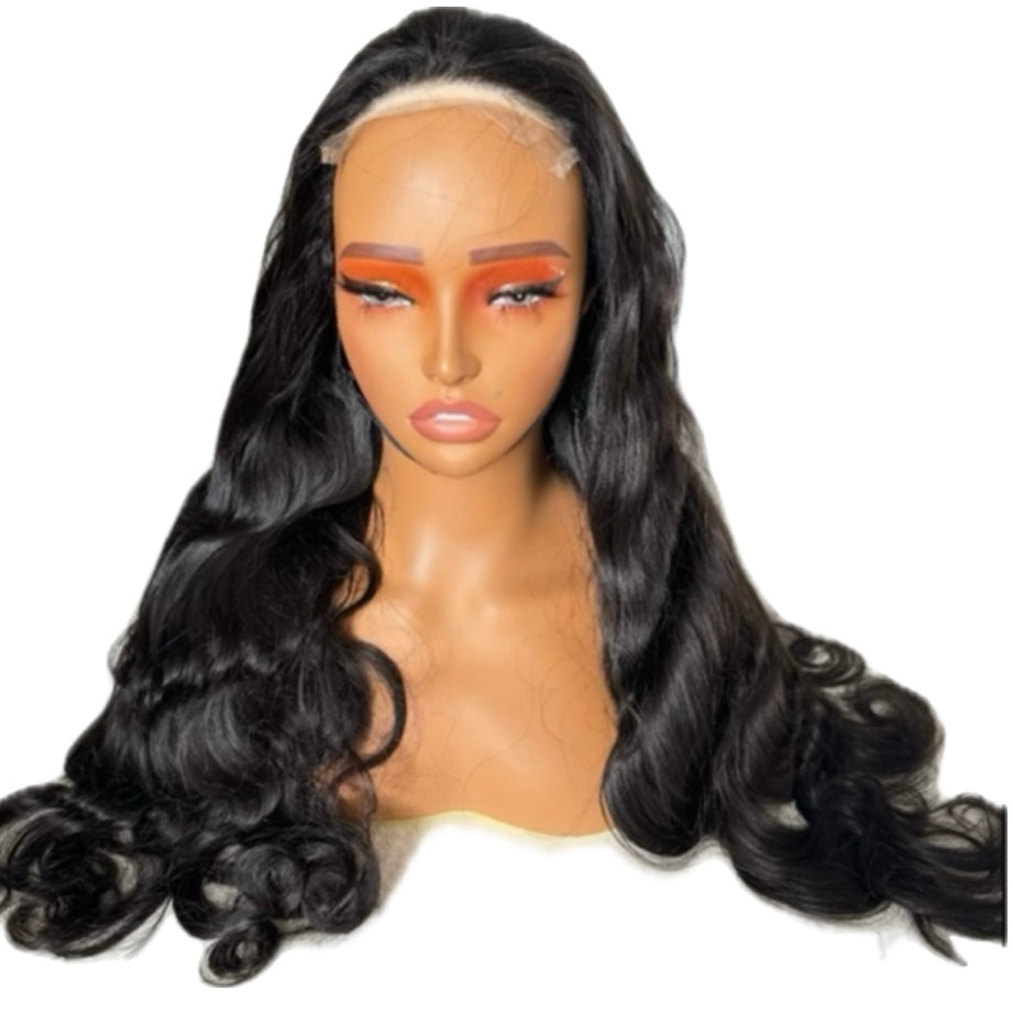 Crude 5x5 hd body wave wig